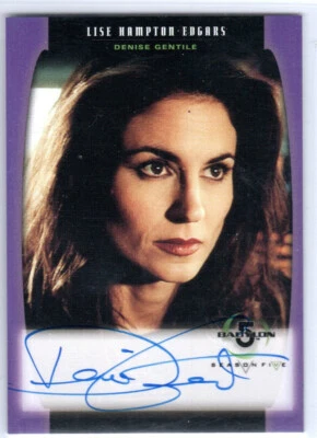 BABYLON 5 SEASON 5 A07 A7 DENISE GENTILE AS LISE HAMPTON-EDGARS AUTOGRAPH - Image 1 of 2