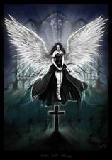 GOTHIC ANGEL - QUALITY CANVAS ART PRINT - Poster 12x8"