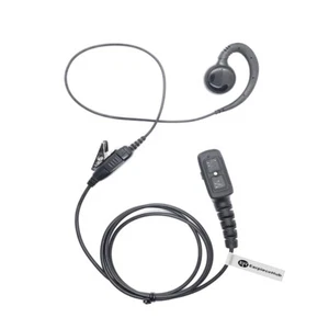 C Shape Inline Swivel PTT Earpiece for Multi Pin HYTERA PD705 PD782 PD785 Radio  - Picture 1 of 21