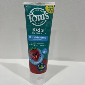 Tom's of Maine Natural Kid's Fluoride Free Toothpaste, Silly Strawberry, 5.1 ... - Picture 1 of 2