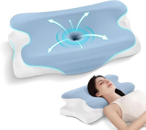 JINXIA Cervical Memory Foam Orthopedic Ergonomic Pillow Neck Shoulder Support - Picture 1 of 4