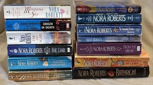 Nora Roberts Book Lot Of 13 PB 12 HC 1 Birthright Night Shift Night Shadows ++ - Imagen 1 de 5