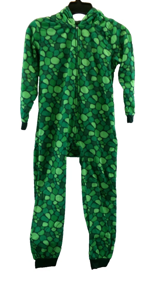 恐龙 1-PC 抓绒无脚万圣节服装或睡衣 M 7 儿童场所 — 第 1/4 张图片