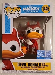 Funko Pop! Vinyl: Disney - Devil Donald with Pumpkin - SPC #1446 - Picture 1 of 1
