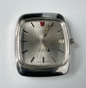 OMEGA Geneve Cal 1250 Watch Vintage Mens Electronic F300Hz Chronometer Grey Dial - Picture 1 of 8