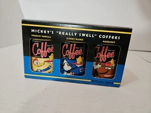 Disney Theme Parks Collectible Mickey’s "Really Swell" Coffee 3 Can Gift Set - Picture 1 of 7