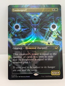 Edge Of Eternities - Cosmogoyf - Creature - Borderless Foil -  Eoe 313 - Picture 1 of 2