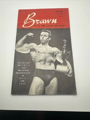 Brawn Magazine December  1958 Bodybuilder Physique Beefcake  VintageRare - Image 1 of 4