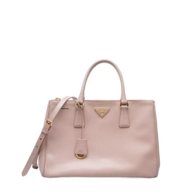 Prada Light Pink Saffiano Lux Large Tote Bag - Image 1 of 4