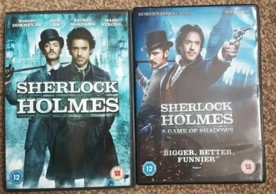 Sherlock holmes and Sherlock Holmes A Game of Shadows DVD Bundle (×2 DVD's) - Image 1 of 4