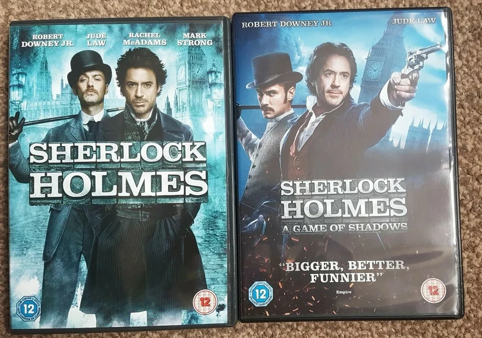 Sherlock holmes and Sherlock Holmes A Game of Shadows DVD Bundle (×2 DVD's) - Image 1 of 4