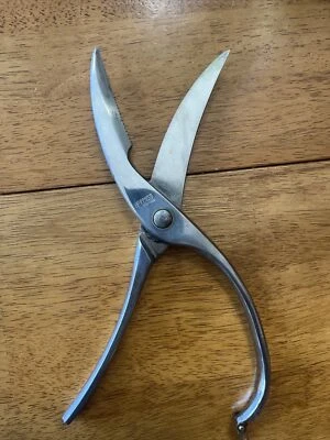 Hoffritz Vintage Kitchen Utility Poultry Shears Scissors Stainless ITALY - Image 1 of 4