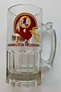 Vintage 1990 Washington Redskins/Slim Jim 24oz Beer Mug Heavy Glass 3 lbs 8"Tall - Picture 1 of 2