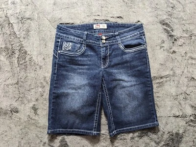 L E I Ashley Low Rise Bermuda Women's Short Size 5 Regular Dark Wash - Image 1 of 4