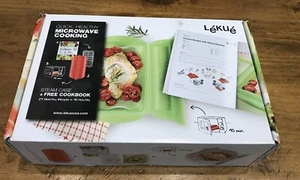 Lekue 1-2 Person Steam Case With Draining Tray & Cookbook Silicone - Picture 1 of 8
