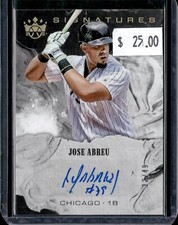 2018 Panini Diamond Kings DK Signatures Holo Gold 12/49 Jose Abreu #S-JV Auto