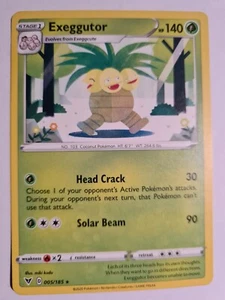 POKEMON : Exeggutor 005/185 ... Vivid Voltage ... RARE - Imagen 1 de 1