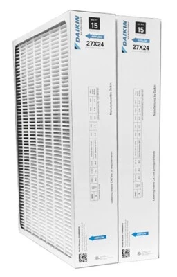 Daikin 0160M00019 (2-Pack) - 24" x 27" x 5" Pleated MERV 15 Replacement Filter - Image 1 of 3