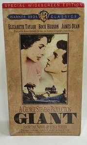 Giant 40th Anniversary Widescreen 2 VHS New Sealed James Dean Elizabeth Taylor - Picture 1 of 3