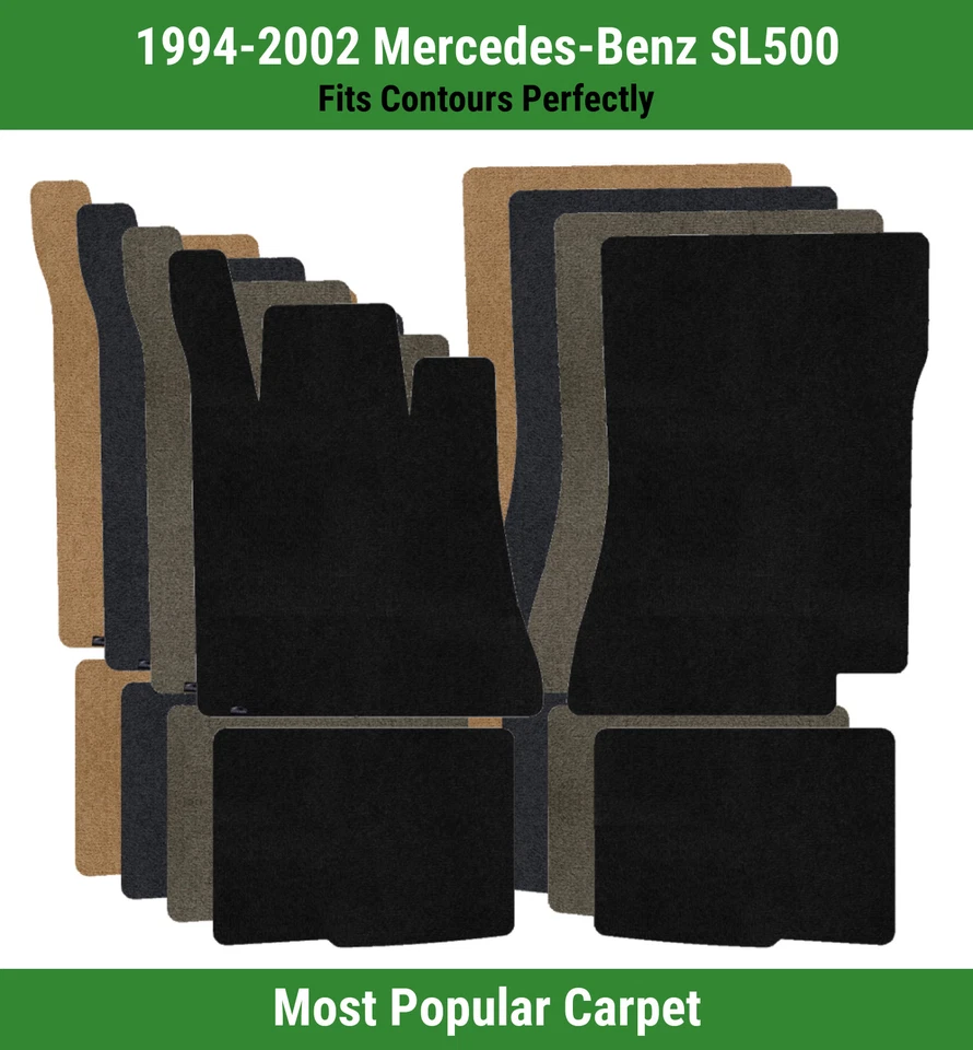 Alfombrillas Lloyd Ultimat fila delantera y trasera para Mercedes-Benz SL500 1994-2002  Foto 1 de 4
