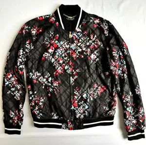 Women s Ralph Lauren Floral Print Bomber Jacket- Size Medium - Picture 1 of 4