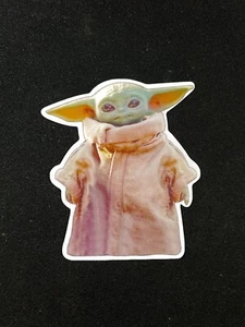 GROGU of The Mandalorian TV Series Waterproof Laptop Sticker - Picture 1 of 2