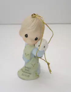 2008 Precious Moments Baby's First Christmas Ornament #810006 Boy with Lamb - Picture 1 of 11