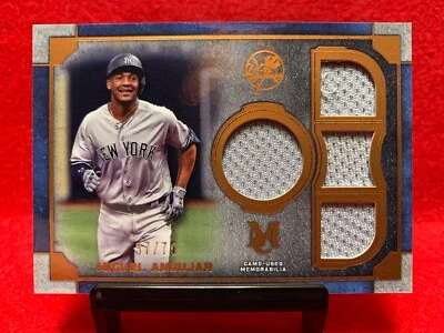Miguel Andujar RC “Primary Pieces” GU Quad Relic #/75 ~ New York Yankees Jersey - Image 1 of 3