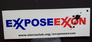Pegatina de parachoques Expose Exxon Mobil EXXPOSE EXXON protesta ambiental boicot 2005 - Imagen 1 de 5