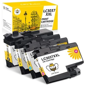 4PK Compatible for Brother LC3037 Super High Yield Ink:Black Cyan Magenta Yellow - Picture 1 of 6