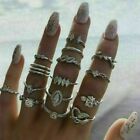 15pcs/set Gold Midi Finger Ring Set Vintage Punk Boho Knuckle Rings Jewelry Gift