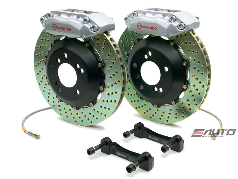 Pinza de freno Brembo delantera GT BBK de 4 potes negra 328x28 disco de taladro RX8 RX-8 04-11 Foto 1 de 1