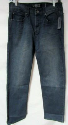 Pantalones de mezclilla ajustados Hot Topic Rude para hombre 30x28 botón mosca pierna recta J1 34 Foto 1 de 4