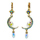 Magical Mystical Crescent Moon Earrings Ritzy Couture DeLuxe - 18k Gold Plating