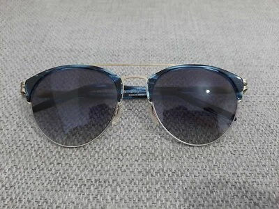 Óculos de sol Barton Perreira Allied Metal Works modelo A001 cor prata azul 54-21 - Imagem 1 de 4