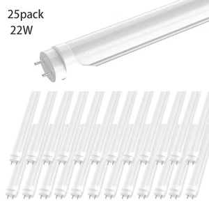 48inch 4ft T8 LED Tube Light Double-End 3000K Soft White 2400LM G13 10-100 Pack - Picture 1 of 8