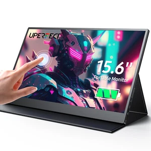 UPERFECT Tragbarer 15,6 Monitor mit Touch-Funktion und 1080P-Akku für Projektion - Bild 1 von 12
