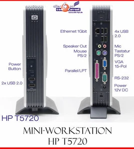 Vollwertiger Mini-Pc HP TC5720 CPU AMD1500 & Rs 232 512MB RAM SSD HDD TC10 - Photo 1/1