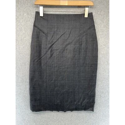 Falda Classiques Entier para mujer talla 4 gris oscuro recta/lápiz hasta la rodilla Foto 1 de 4