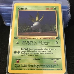 1. Ausgabe Oddish 58/64 - Vintage WOTC Pokemon Dschungel Set - Bild 1 von 4