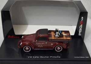 Volkswagen Beetle Kafer Pick-Up Porsche Serice 1951 Red 1:43 Schuco PRO.R 08894 - Picture 1 of 19