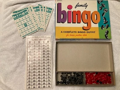 Vintage 1964 Family Bingo Game, No. 3167, Complete Set, Transogram, USA. - Image 1 of 4
