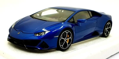 Autoart 1/18 Scale Diecast 79212 - Lamborghini Huracan Evo - Blue Nethuns - Image 1 of 4