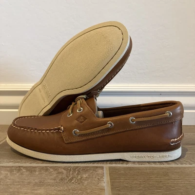 Sperry Top-Sider Men’s Leeward 2-Eye Boat Shoes Burgundy Size 11M - Image 1 of 4