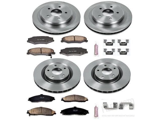 Front and Rear Brake Pad and Rotor Kit For 2005-2007 Cadillac XLR 2006 WR144QT - Image 1 of 1