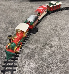 1986 Rare Vintage New Bright No.183 Christmas Train And Track Sound/Lights Test - Picture 1 of 4
