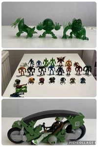 Ben 10 Alien Figura Paquete Sumo Slammers Bicicleta Intercambiable y Figuras Verdes - Imagen 1 de 4