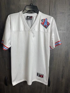 Vintage Logo Ath 90s Tennessee Oilers NFL Practice Jersey Rare Youth Large White - Picture 1 of 9