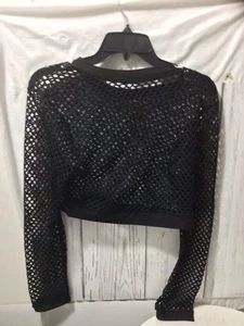 Beach Crop Top Black Large NWT - Picture 1 of 21