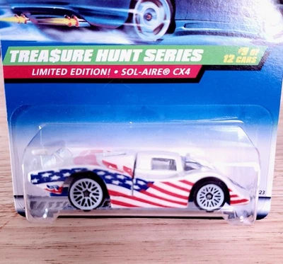 1998 Hot Wheels Treasure Hunt SOL-AIRE CX4 Rear Hood Opens Larry Wood Designed  - Image 1 of 3